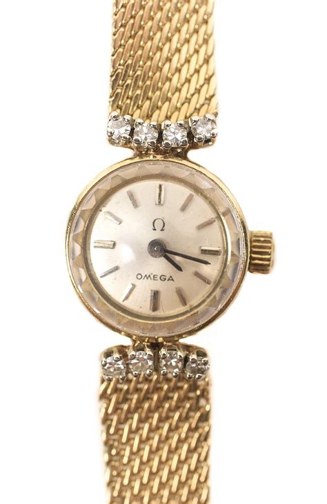 female omega watches|14k gold omega ladies watch.